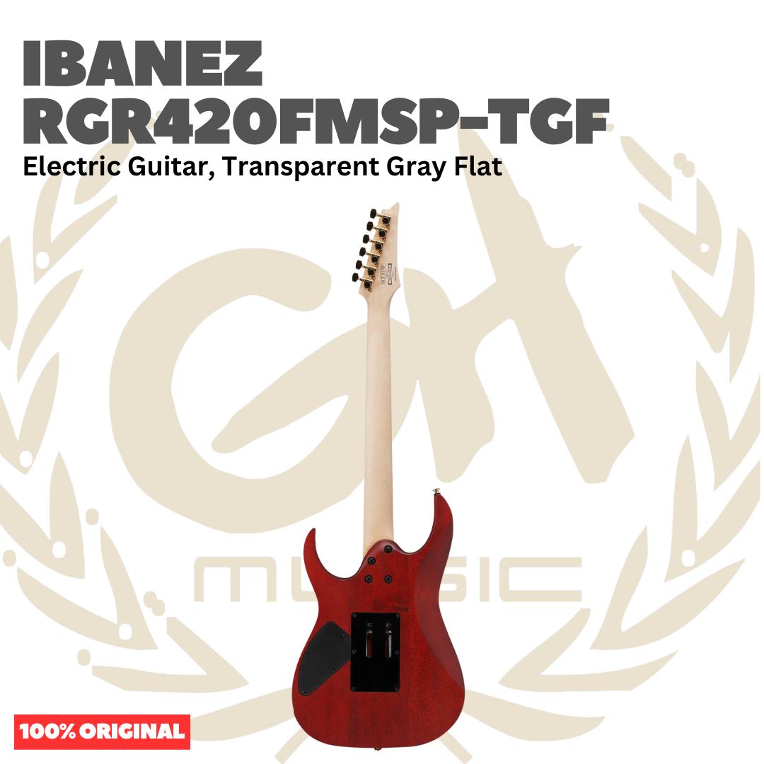 Ibanez RGR420FMSP-TGF Electric Guitar, Transparent Gray Flat - Gitar Listrik Elektrik Original Asli