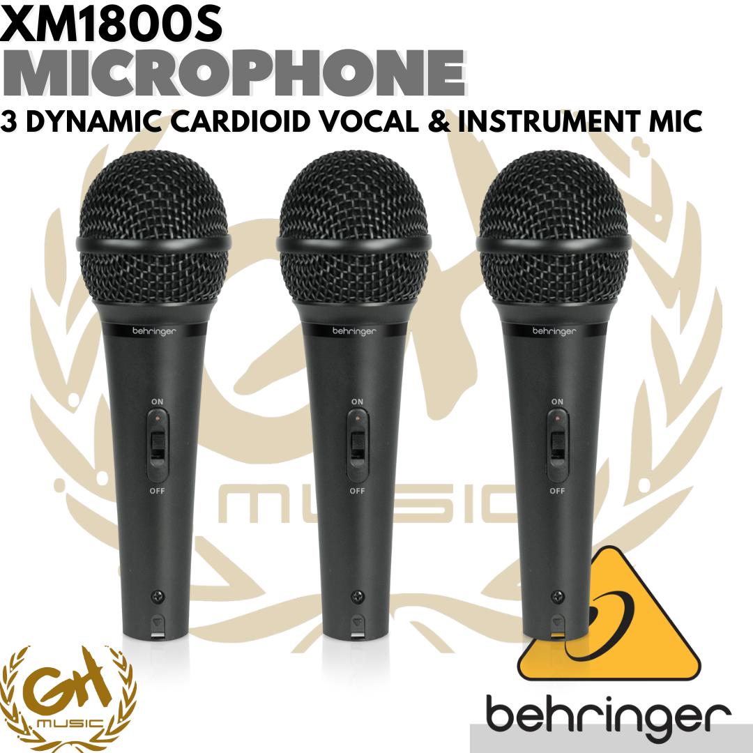 Behringer XM1800S 3 Dynamic Cardioid Vocal and Instrument Microphone