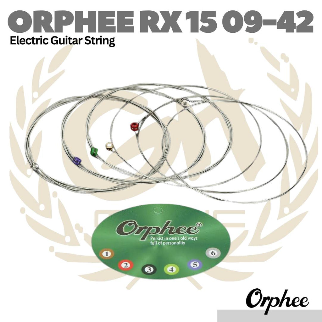 Orphee RX15 Electric Guitar String 09-42 - Senar Gitar Elektrik