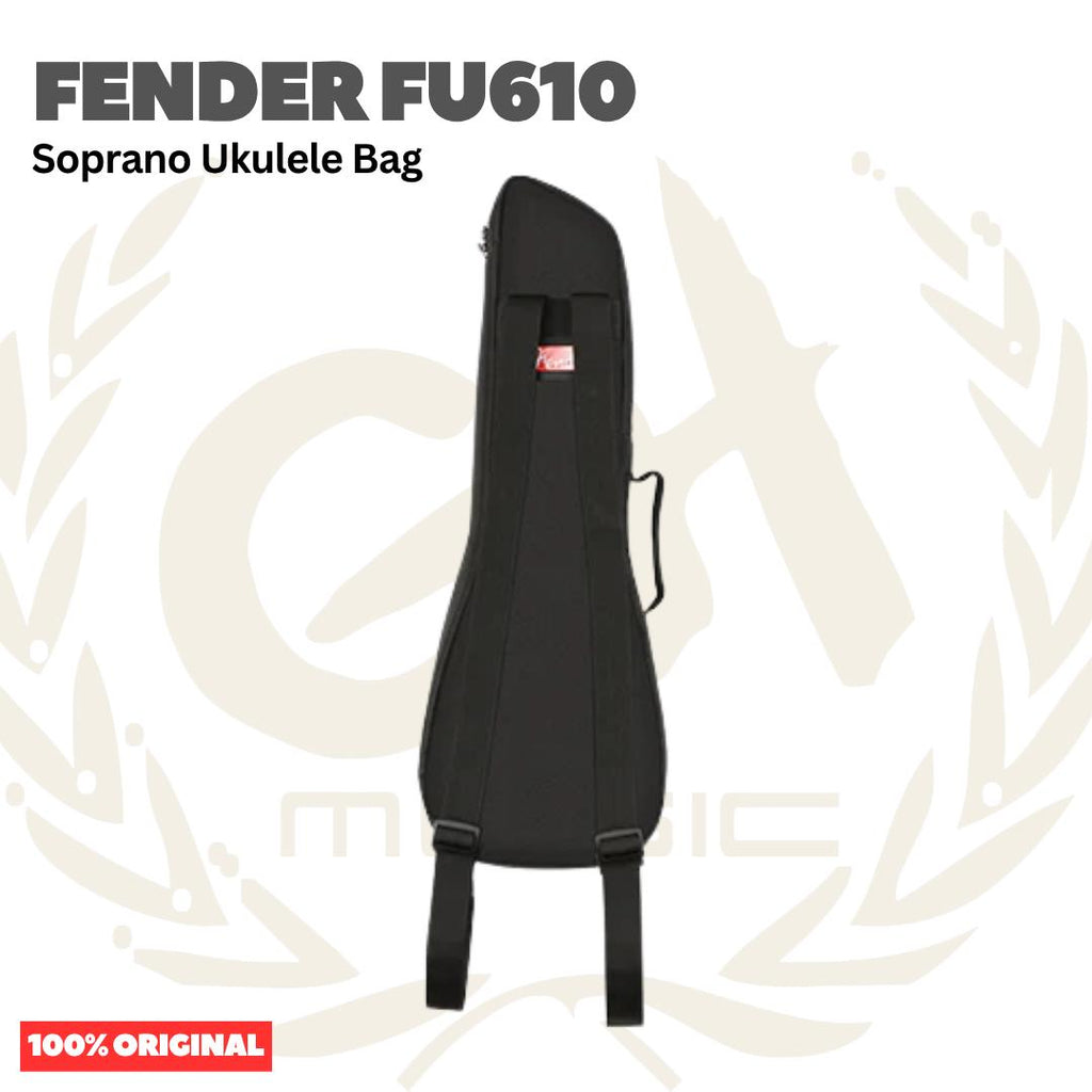 Fender FU610 Soprano Ukulele Bag - Tas Case Ukulele Sopran