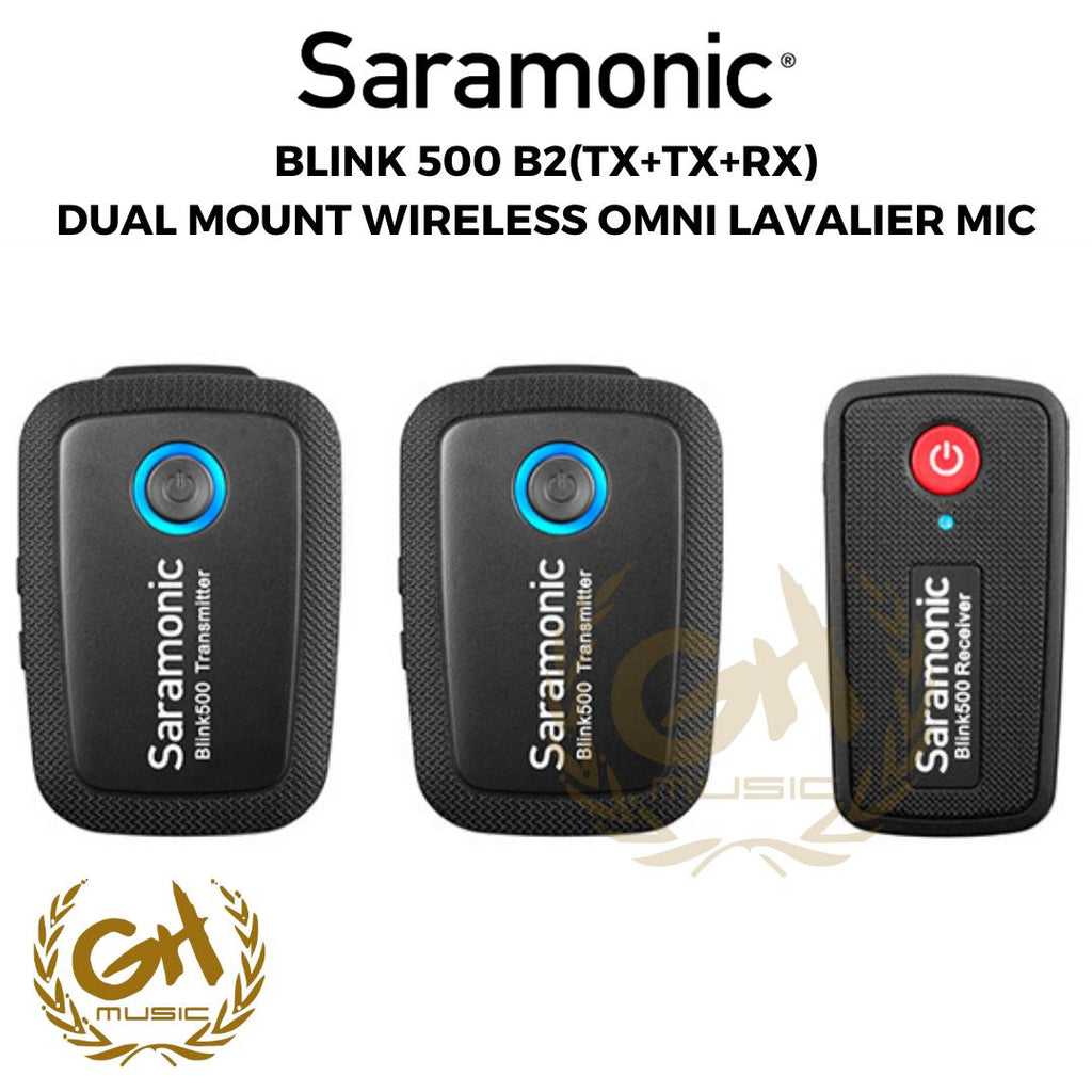 Saramonic Blink 500 B2 TX+TX+RX DUAL MOUNT WIRELESS OMNI LAVALIER MIC