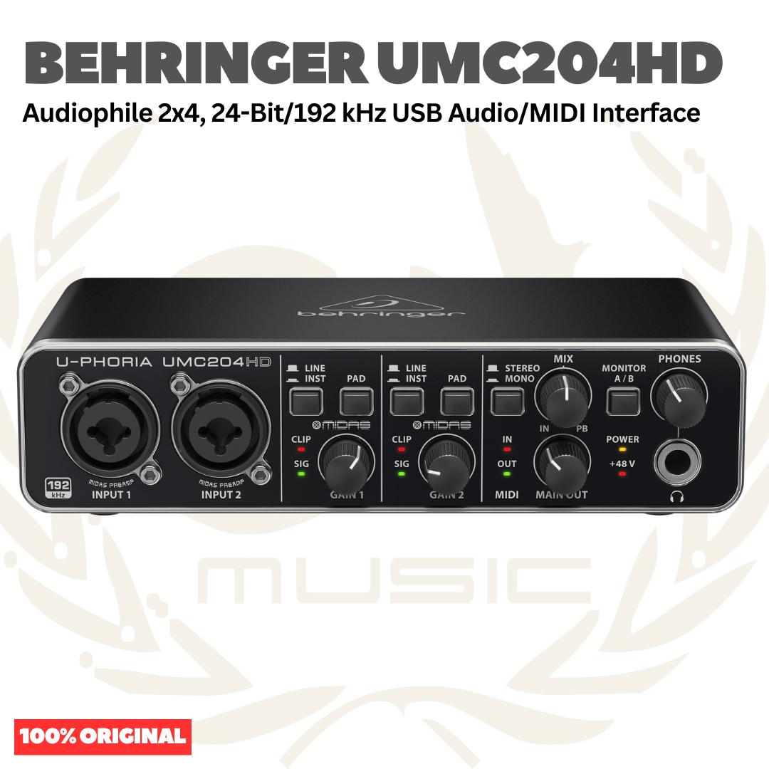BEHRINGER U-PHORIA UMC204HD - SOUNDCARD RECORDING