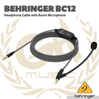 Behringer BC12 Premium Headphone Cable with Boom Microphone and In-Line Control