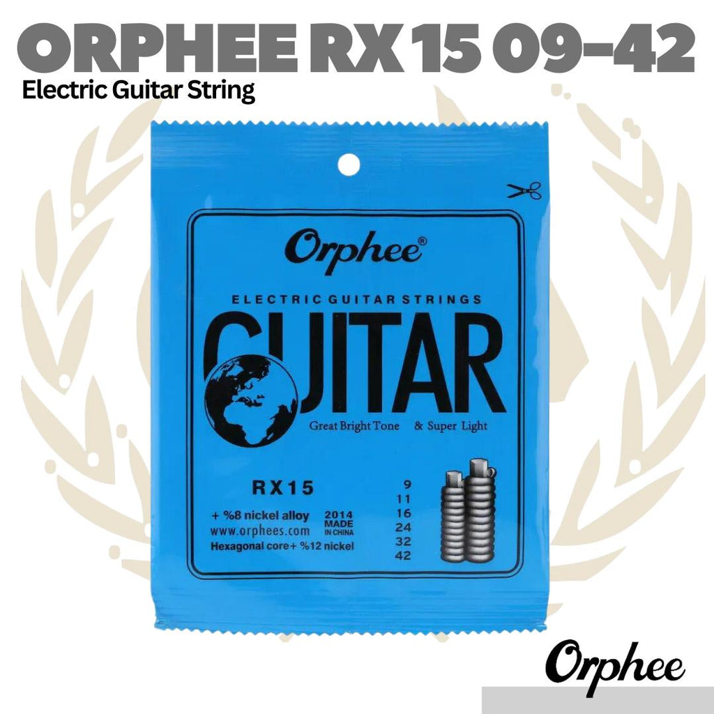 Orphee RX15 Electric Guitar String 09-42 - Senar Gitar Elektrik