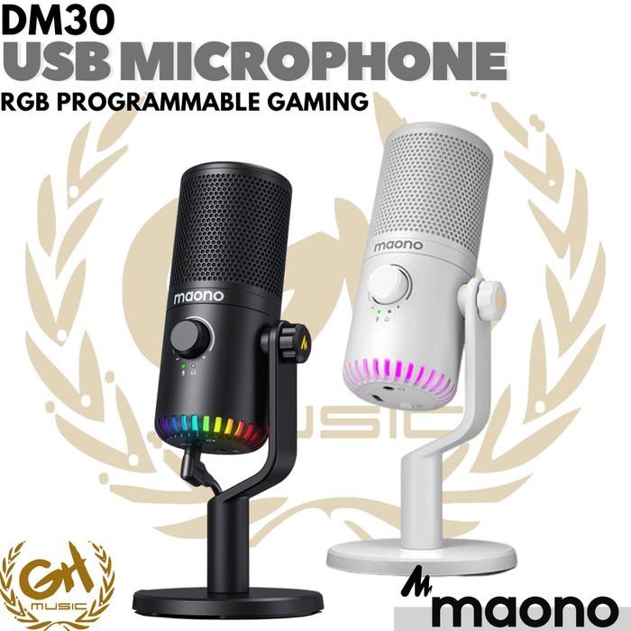 Mic USB MAONO DM30 Gaming RGB Microphone For PC Phone Computer Laptop