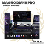 MAONO DM40 PRO USB / Wireless Gaming Desktop Microphone | Mic Condenser Podcast