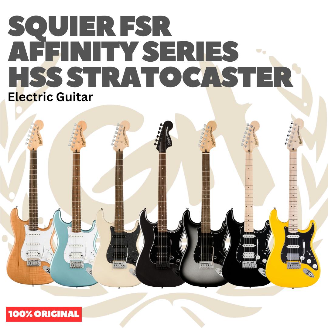 Squier FSR Affinity Series Stratocaster HSS Electric Guitar - Gitar Listrik Elektrik Original Asli