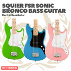 Squier FSR Sonic Bronco Bass Guitar - Bass Listrik Gitar Bass Elektrik Short Scale Original Asli
