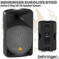 BEHRINGER EUROLIVE B115D Active 2 Way 15" PA Speaker System | Aktif