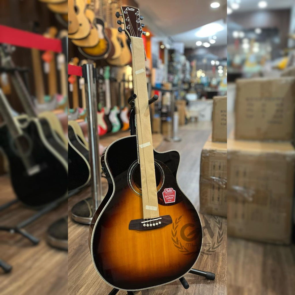 Cetta LV33SCE Acoustic Guitar - Gitar Akustik