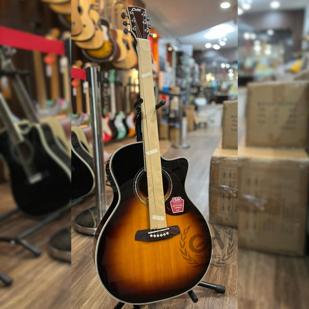 Cetta LV33SCE Acoustic Guitar - Gitar Akustik