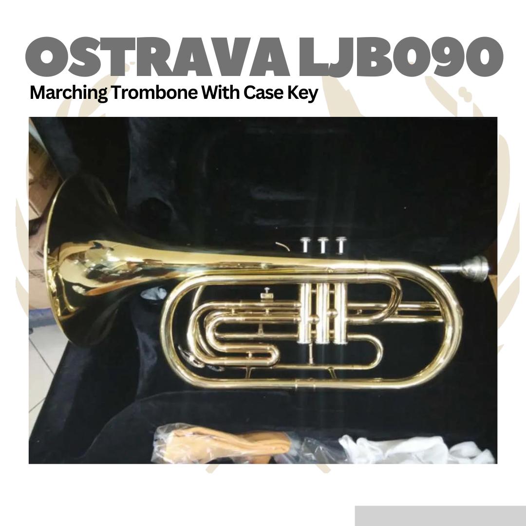 Ostrava LJB090 Marching Trombone With Case Key - LJB-090