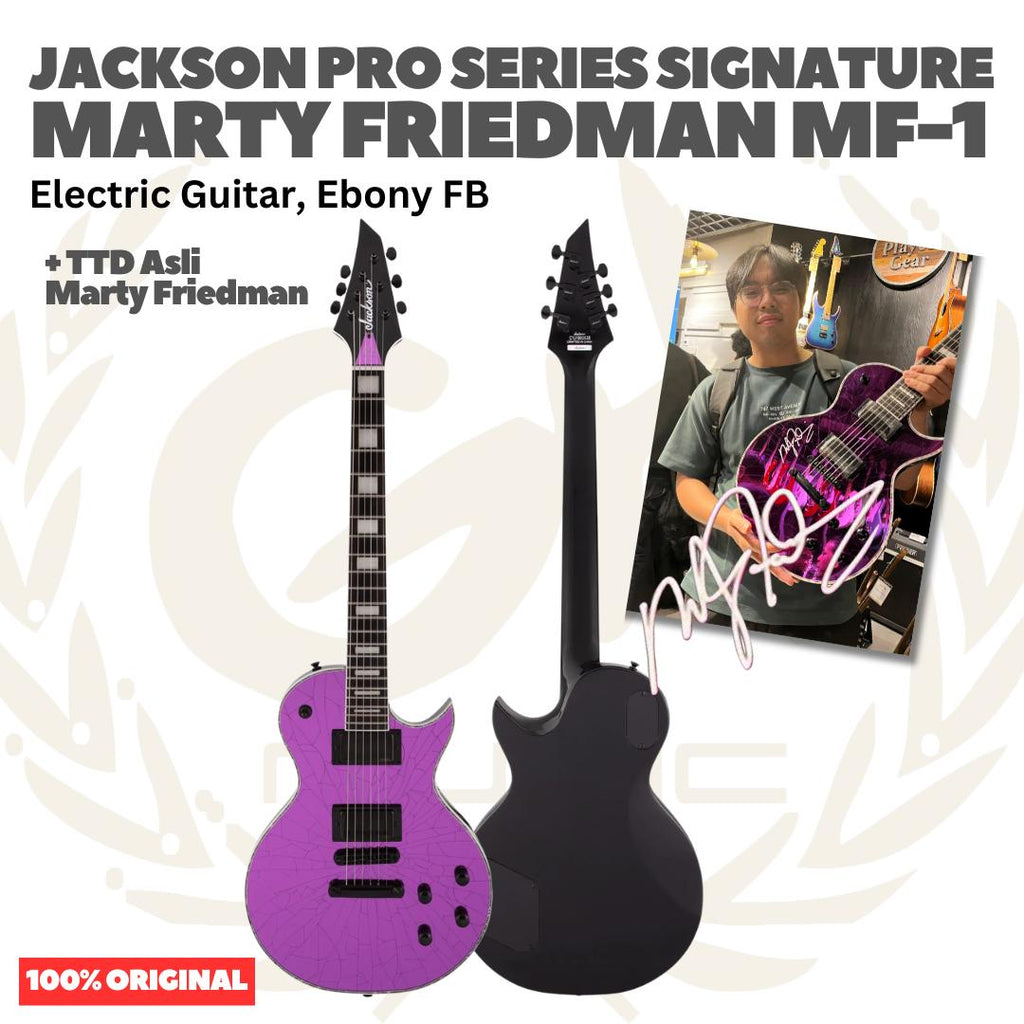 Jackson Pro Series Signature Marty Friedman MF-1 w/Signed Electric Guitar - Gitar Listrik Elektrik MF1 Signature