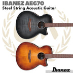 IBANEZ AEG70 Acoustic Electric Guitar | Gitar Akustik Elektrik AEG 70