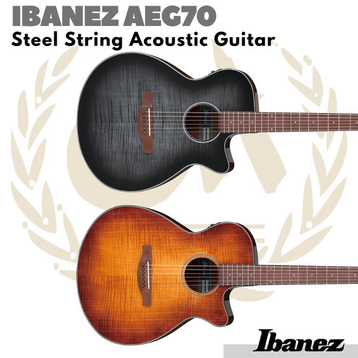IBANEZ AEG70 Acoustic Electric Guitar | Gitar Akustik Elektrik AEG 70