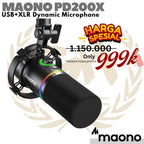 MAONO PD200X USB / XLR Dynamic Microphone | Gaming Podcast PD200 RGB