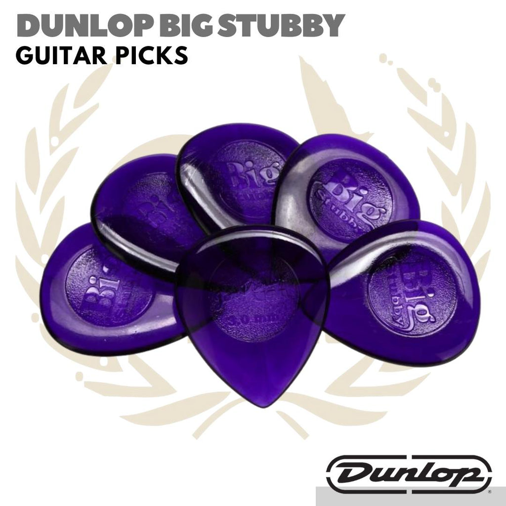 DUNLOP BIG STUBBY Heavy Guitar Picks | Pik Gitar isi 6 1.0 2.0 3.0 mm