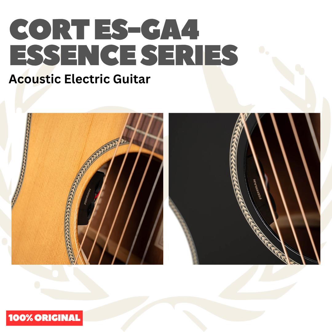 Cort ES-GA4 Essence Series Acoustic Electric Guitar - Gitar Akustik dengan Preamp