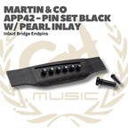 Martin Pin Set With Pearl Inlay Bridge Endpins Inlaid - Akustik Bridge Pin Acoustic APP45 APP42
