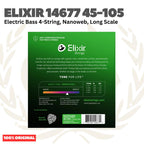ELIXIR 14677 Nanoweb Long Scale Electric Bass Strings 45-105 - Senar Bass Listrik