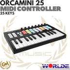 WORLDE ORCA MINI 25 MIDI CONTROLLER KEYBOARD