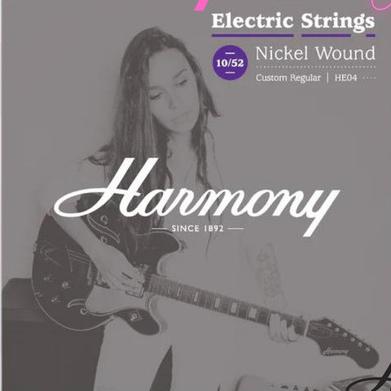 Harmony HE04 Nickel Wound 10-52 Electric Guitar String Senar Elektrik
