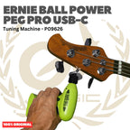 Ernie Ball P09626 Power Peg Pro USB-C Rechargeable String Winder Tuning Machine - Mesin Pemutar Senar 9626 Original Asli