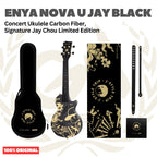 ENYA NOVA U-JAY Concert Ukulele Carbon Fiber, Signature Jay Chou Limited Edition