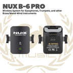 NUX B-6 PRO Wireless System for Saxophones, Trumpets, and other Brass/Wood-Wind Instruments - Mic Wireless NUX B6 PRO untuk Alat Musik Tiup