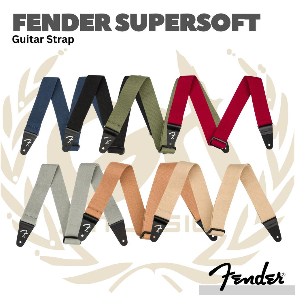 Fender Supersoft Guitar Strap - Strep Gitar Bass