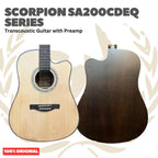 Scorpion SA200CDEQ Series Transcoustic Guitar