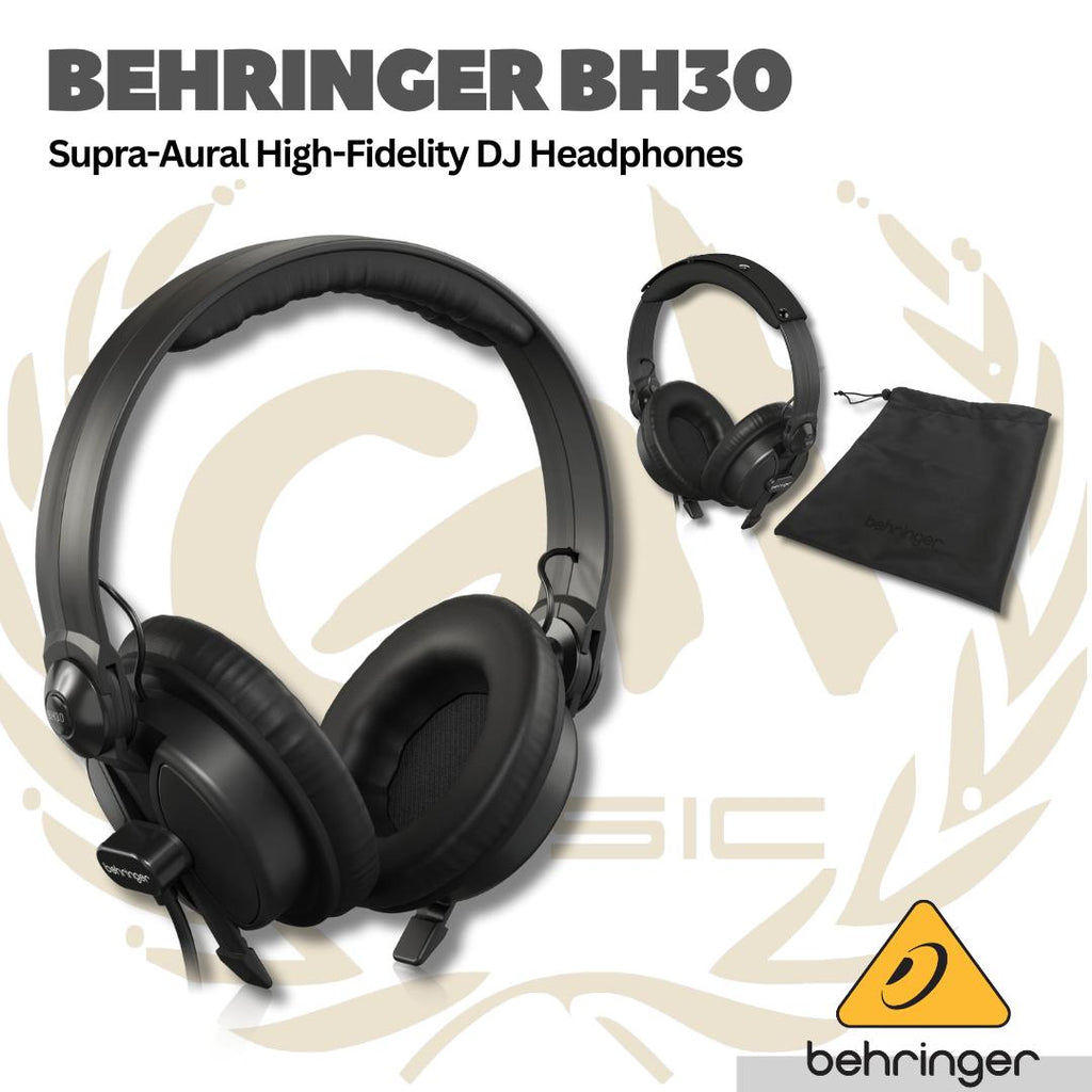 Behringer BH30 Premium Supra-Aural High-Fidelity DJ Headphones