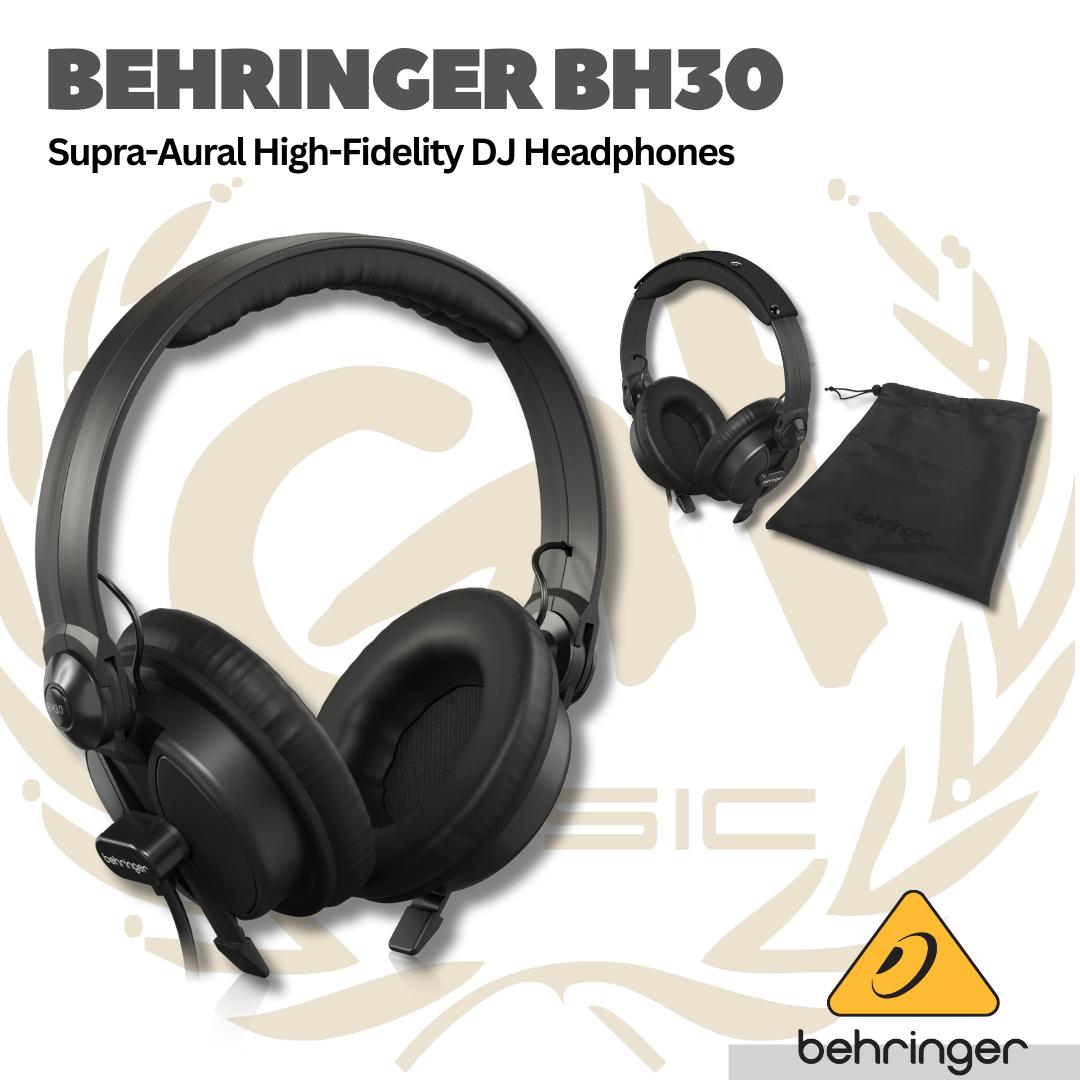 Behringer BH30 Premium Supra-Aural High-Fidelity DJ Headphones
