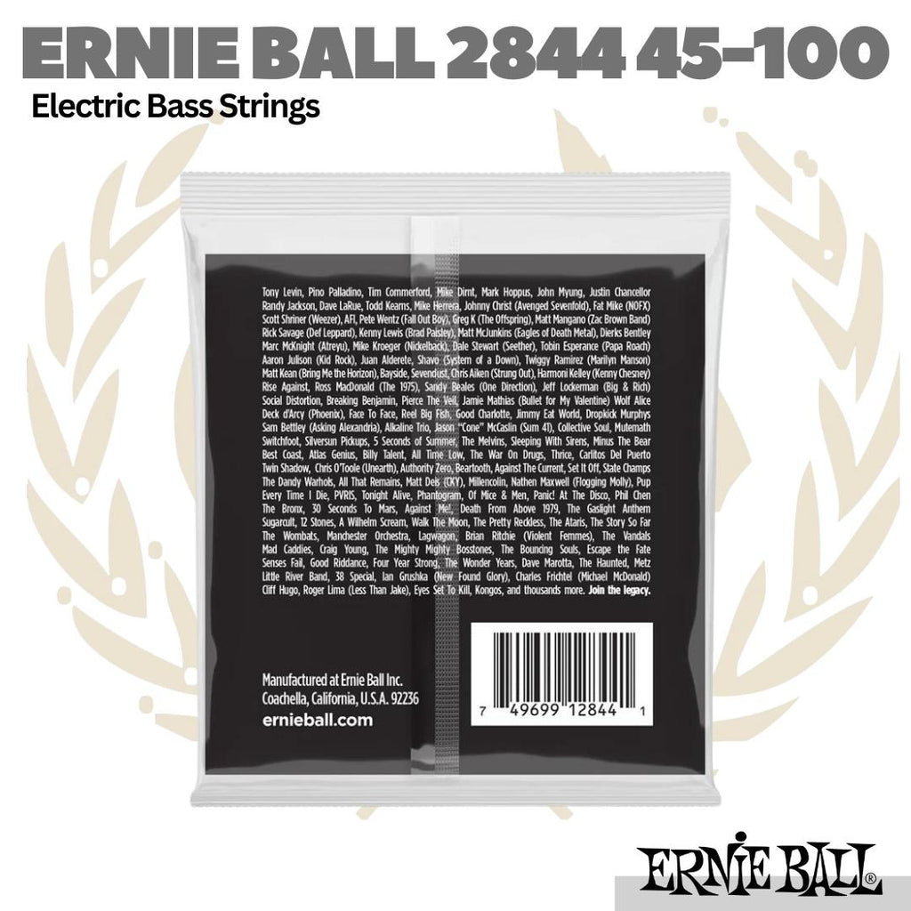 Ernie Ball 2844 Stainless Steel Electric Bass Strings 45-100