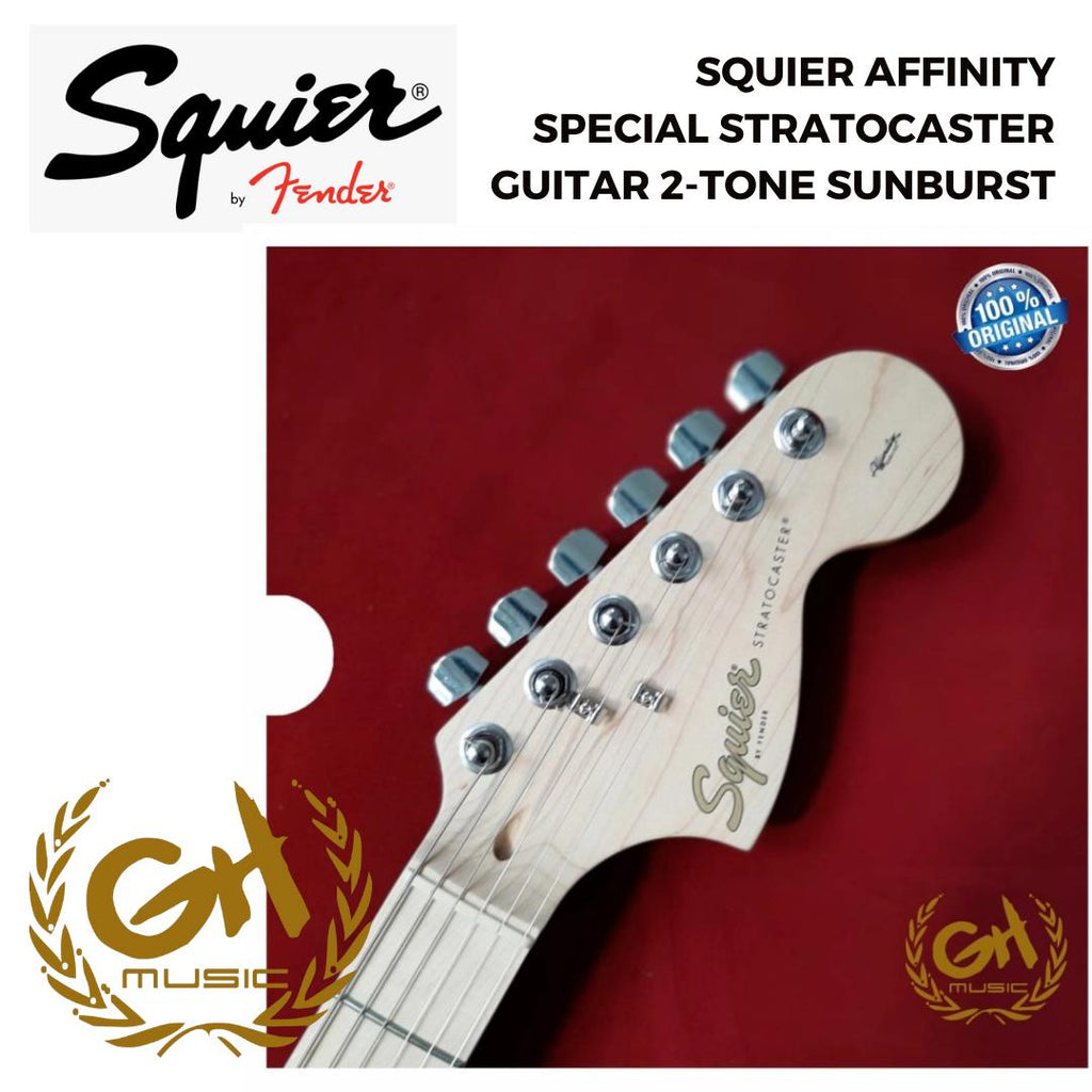 SQUIER AFFINITY SPECIAL STRATOCASTER GUITAR 2-TONE SUNBURTS