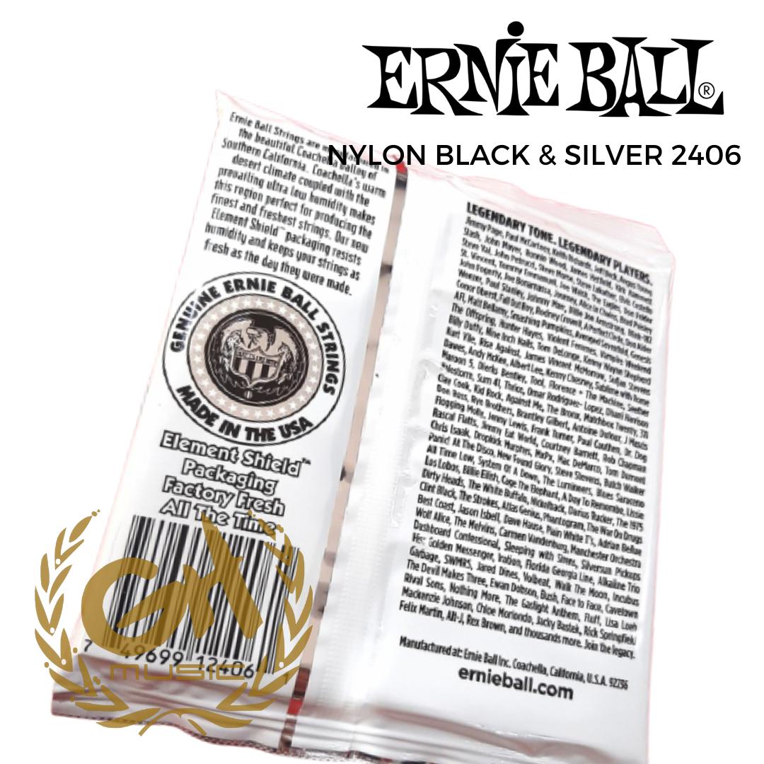 SENAR ERNIE BALL 2406 BLACK - NYLON - CLASSIC