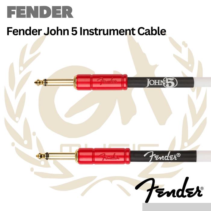 Fender John 5 10FT Instrument Cable - Kabel Jack Gitar Bass Akai