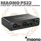 MAONO PS22 Audio Interface | Recording Live Streaming Gaming Soundcard
