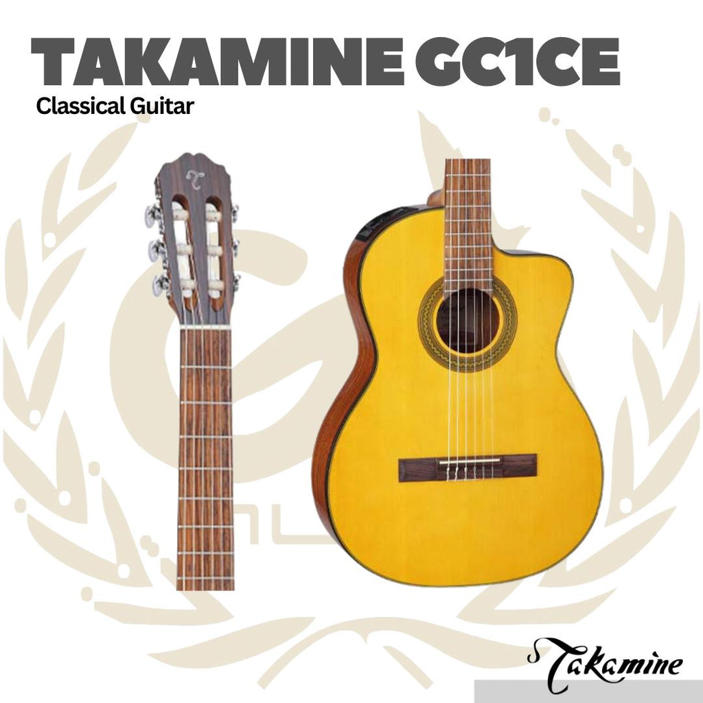 Takamine GC1CE Classical Guitar - Gitar Klasik