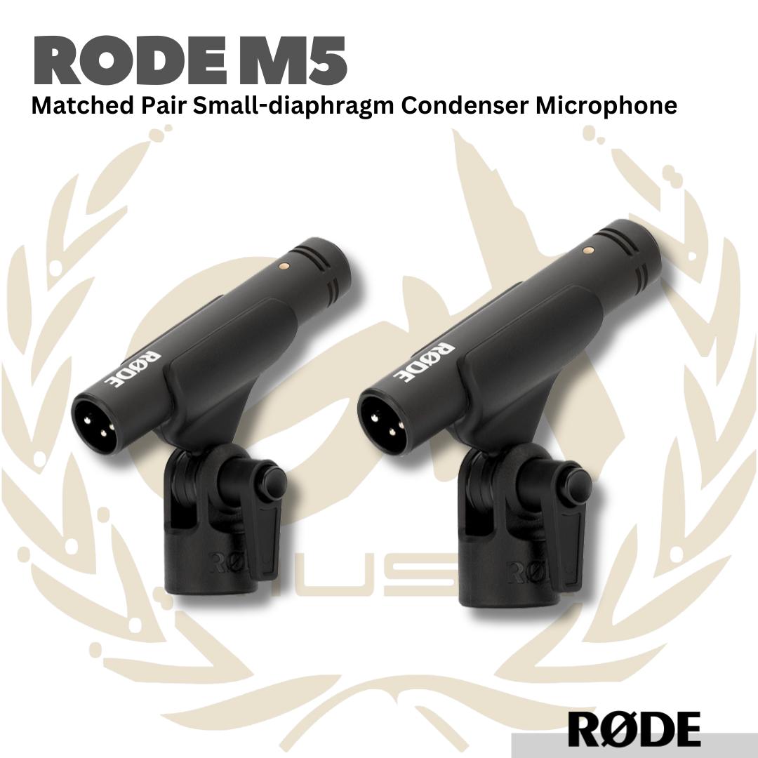 Rode M5 Condenser Microphone Matched Pair - RODE M-5 Mikrofon Kondenser - Kondensor Mic