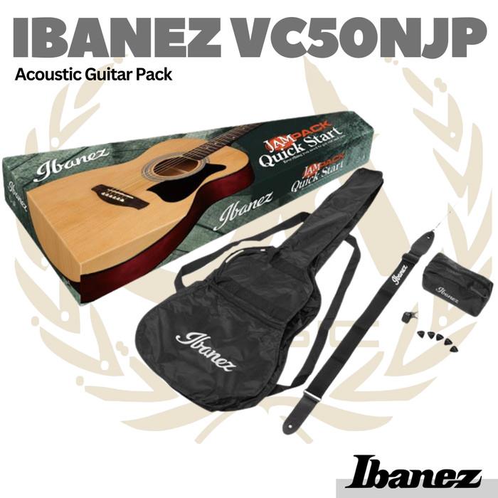 Ibanez VC50NJP-NT Jam Pack Acoustic Guitar - Gitar Akustik Set