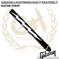 GIBSON LIGHTNING BOLT SEATBELT Guitar Strap | Tali Gitar ASGSBL