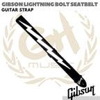 GIBSON LIGHTNING BOLT SEATBELT Guitar Strap | Tali Gitar ASGSBL