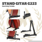 Stand Guitar Portable Foldable Gitar Holder GT223 - Stand Guitar