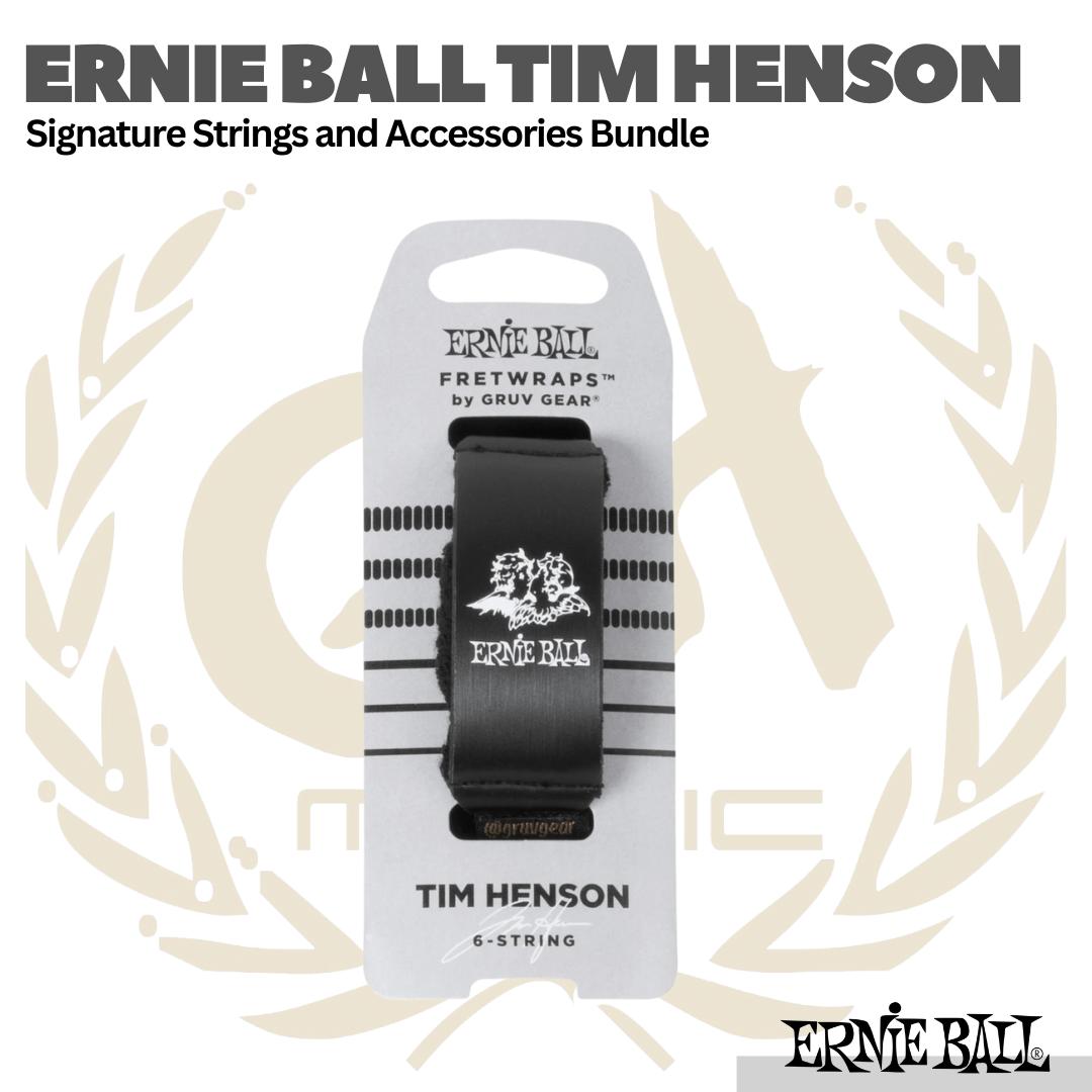 Ernie Ball Tim Henson Polyphia Signature Strings, Fretwraps and Accessories Bundle | Senar Gitar Kit Box