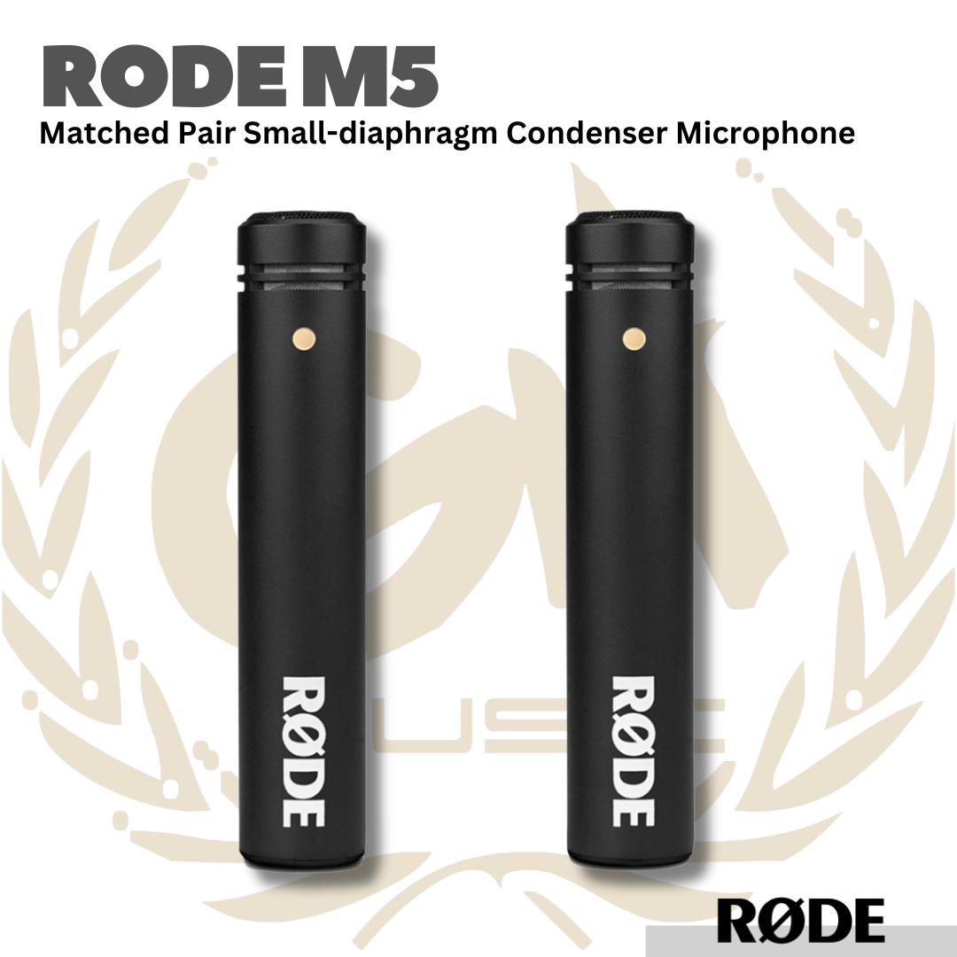 Rode M5 Condenser Microphone Matched Pair - RODE M-5 Mikrofon Kondenser - Kondensor Mic