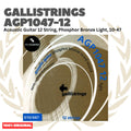 GALLISTRINGS AGP1047-12 Acoustic Guitar 12-Strings Phosphor Bronze Light, 10-47 - Senar Gitar Akustik 12-Senar Galli Strings Original Asli