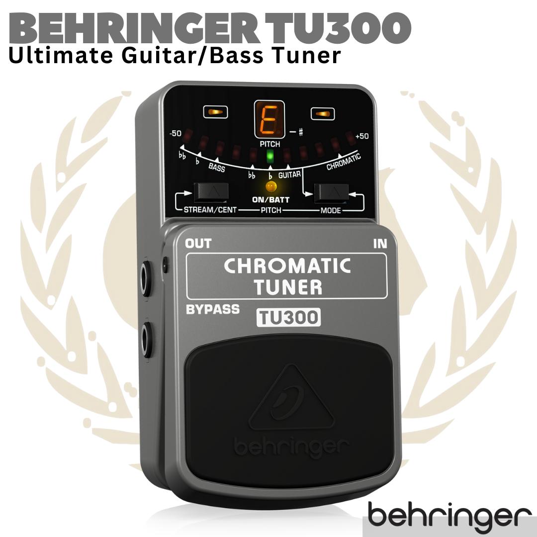 BEHRINGER TU300 Chromatic Guitar Bass Tuner Pedal | Gitar Stompbox
