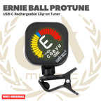 Ernie Ball P09627 ProTune USB-C Rechargeable Clip-on Tuner - Tuner Gitar Bass