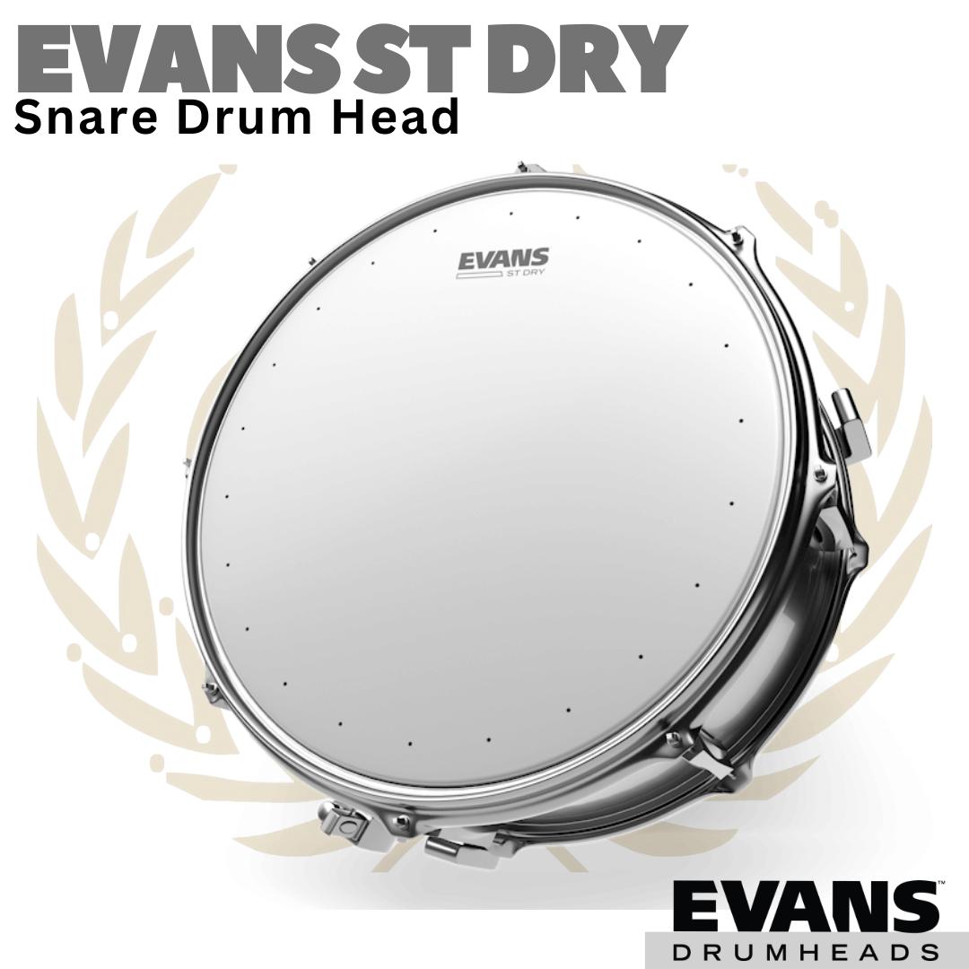 EVANS ST DRY COATED WHITE Snare Drum Head | 13" 14" inch Membran Kulit